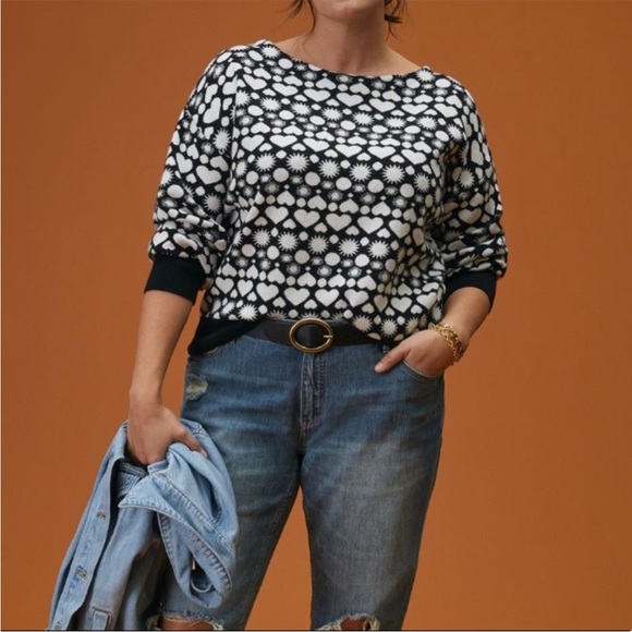 Anthropologie Maeve boat neck heart sweater - Picture 5 of 8